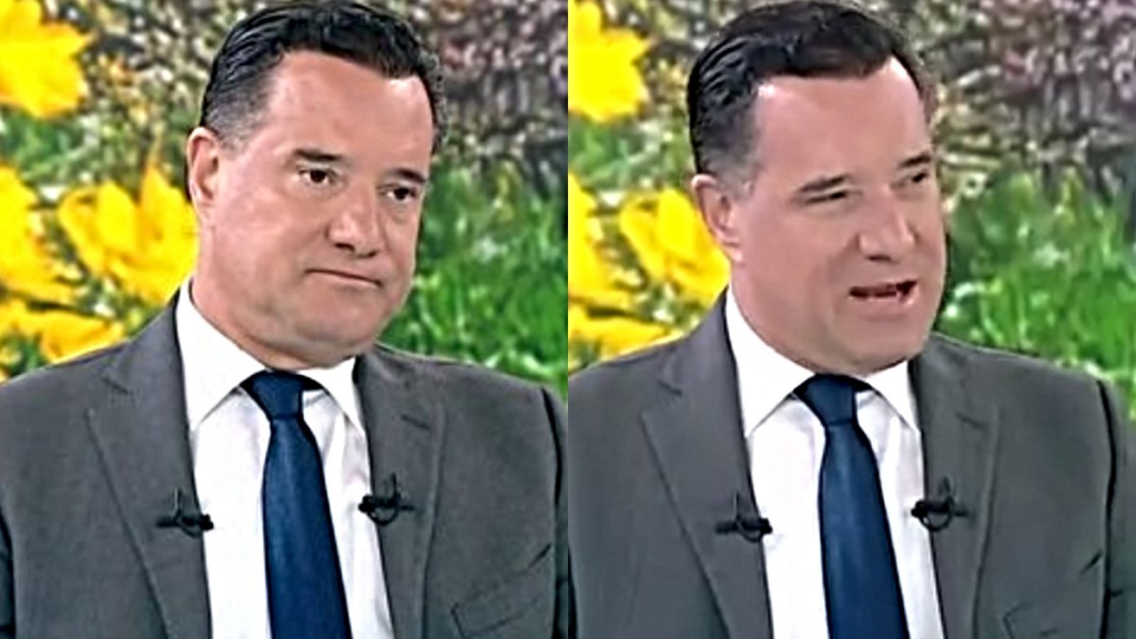 Ο Άδωνις Γεωργιάδης σε τηλεοπτική του εμφάνιση, αναλύοντας τον θαυμασμό του για το Ισραήλ.