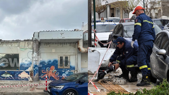 Κόρινθος: Η στιγμή της τραγωδίας με την κατάρρευση μπαλκονιού