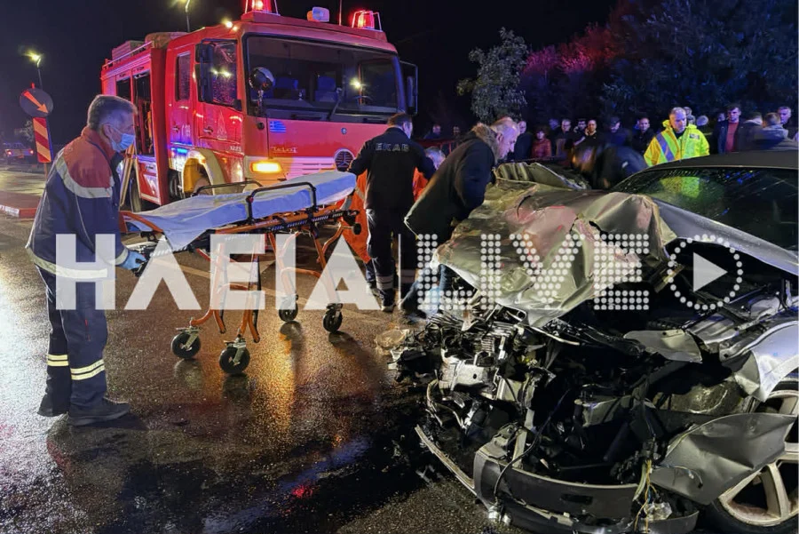 Σοβαρό Τροχαίο στον Πύργο: Τρεις Τραυματίες