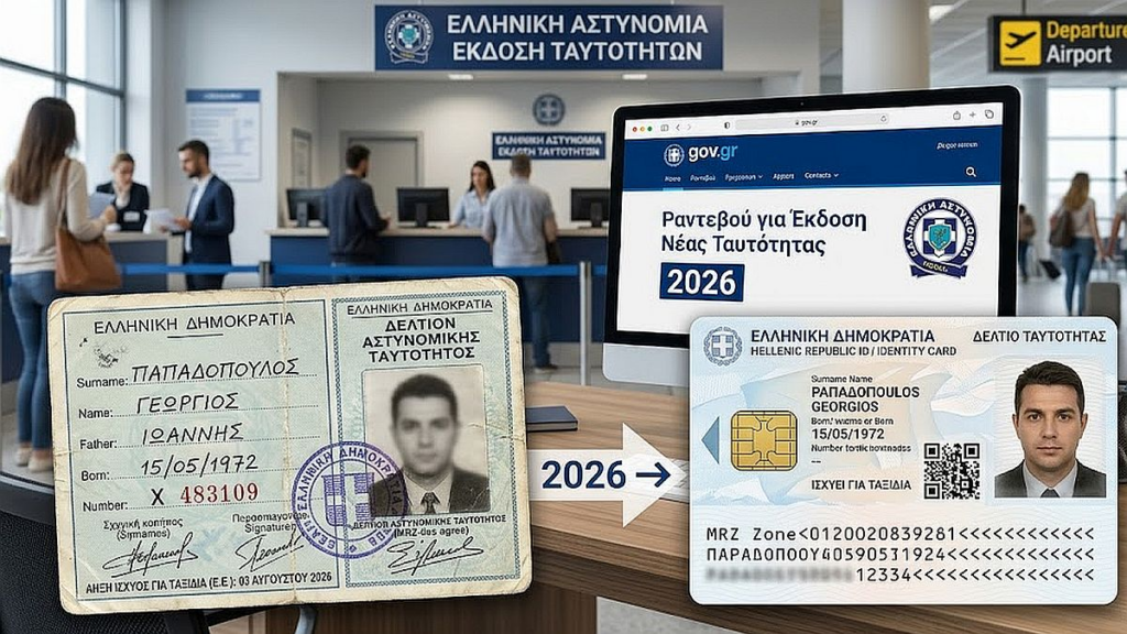 Τερματίζεται η εποχή των παλαιών δελτίων ταυτότητας: Πώς θα εξασφαλίσετε το νέο δελτίο