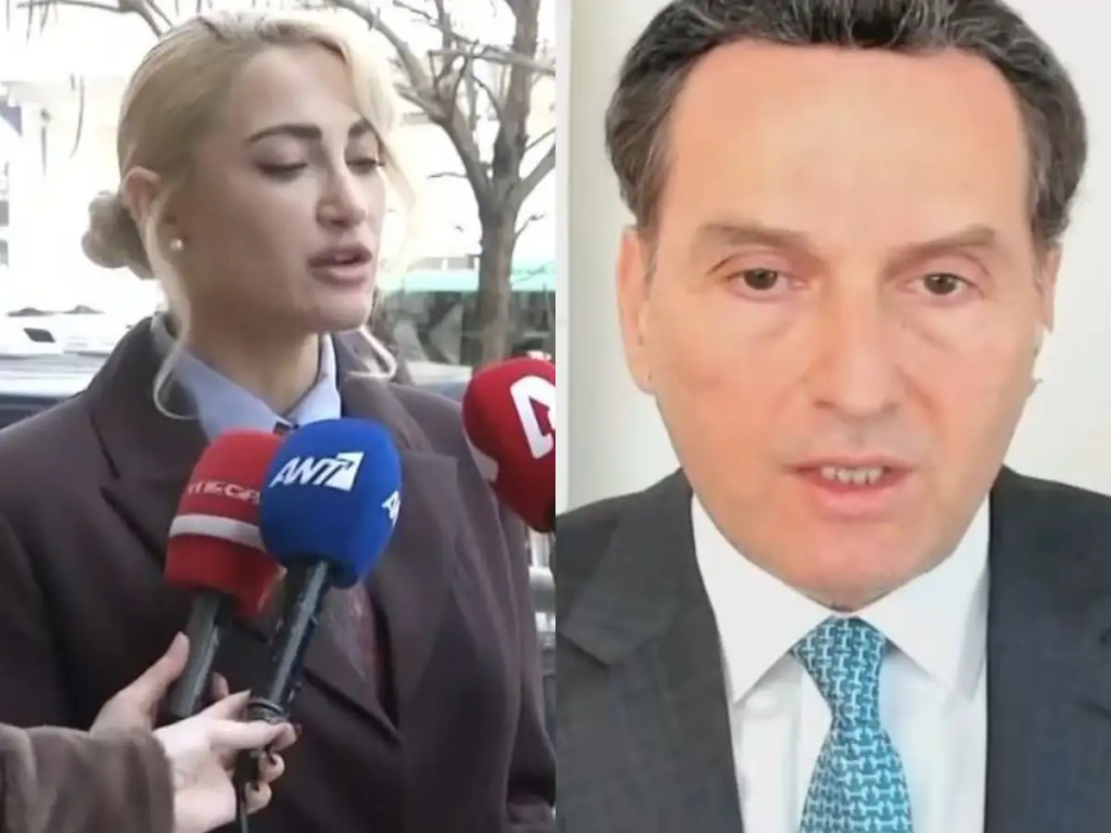 Ο Μιχάλης Δημητρακόπουλος έξω από το δικαστήριο