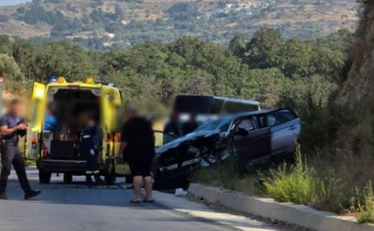Τροχαίο Ρέθυμνο: Πέντε Τραυματίες