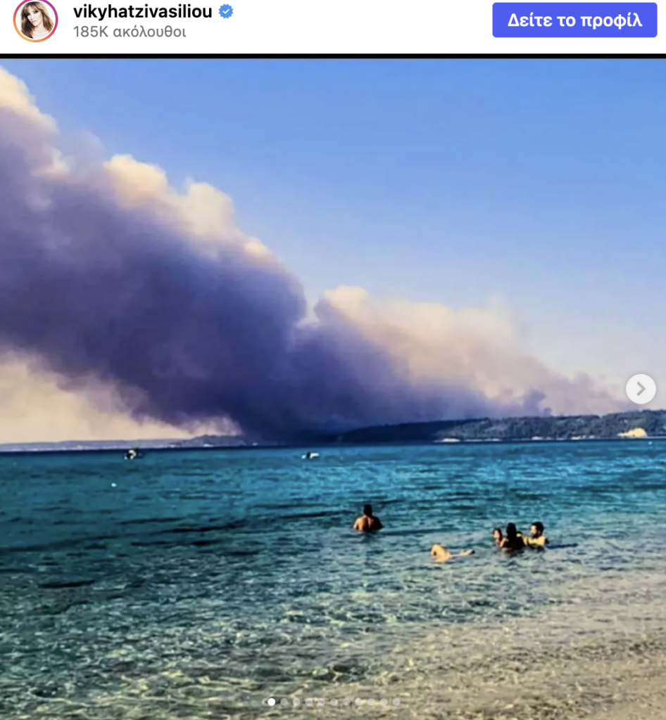 Βίκυ Χατζηβασιλείου: Η Χαλκιδική Πονάει Μετά Τη Φωτιά